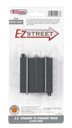 Bachmann 00263 O E-Z Street 2.5" Straight/Straight Connector 4 