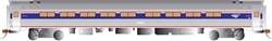 Bachmann 13120 HO Amfleet 85' Coach Silver Series Amtrak Phase IV Coach Class Silver Blue Red