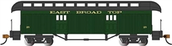 Bachmann 15308 HO Old Time Wood Baggage with Round-End Clerestory Roof East Broad Top