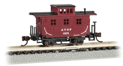 Bachmann 15753 N Old-Time Wood Bobber Caboose Santa Fe 425