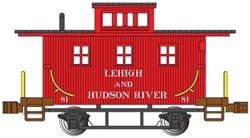 Bachmann 15756 N Old-Time Wood Bobber Caboose Lehigh & Hudson River 81