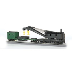 Bachmann 16122 HO 250-Ton Crane Car & Boom Tender Series Chesapeake & Ohio