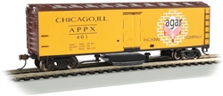 Bachmann 16331 HO Track Cleaning 40' Wood Reefer w/ Removable Dry Pad Agar Packing Co. 401