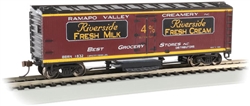 Bachmann 16333 HO Track Cleaning 40' Wood Reefer w/ Removable Dry Pad Ramapo Valley Creamery BBRX 1832