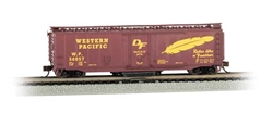 Bachmann 16367 N Track Cleaning 50' Plug-Door Boxcar Western Pacific 56057