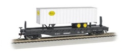 Bachmann 16703 HO 52' 6" Flatcar w/35' Piggyback Trailer Series New York Central Car/Trailer