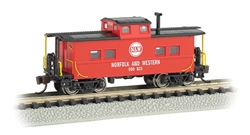 Bachmann 16865 N Northeast-Style Steel Cupola Caboose Silver Series Norfolk & Western 500825