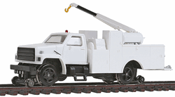 Bachmann 16901 HO MOW Hi-Rail Equipment Truck w/Crane DCC Unlettered