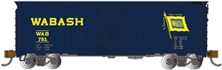 Bachmann 17063 N AAR 40' Steel Boxcar Silver Series Wabash Blue