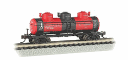 Bachmann 17154 N 3-Dome Tank Car Transcontinental Oil Co.