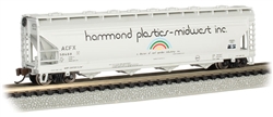 Bachmann 17563 N Canadian Cylindrical 4-Bay Grain Hopper Hammond Plastics 58468