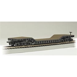 Bachmann 18349 HO 52' Depressed-Center Flat Car Empty Car Only Undecorated