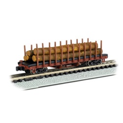 Bachmann 18351 N ACF 40' Log Car 1906-1935 Version