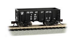 Bachmann 18657 N Flat-Bottom Ore Car Pennsylvania Railroad #14514