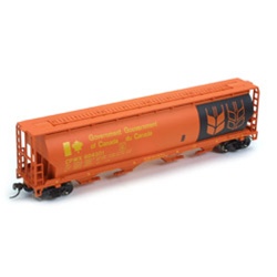 Bachmann 19134 HO Canadian Cylindrical 4-Bay Grain Hopper Series Government of Canada #2 CPWX