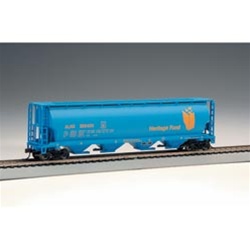 Bachmann 19139 HO Canadian Cylindrical 4-Bay Grain Hopper Series Alberta Heritage Fund ALNX