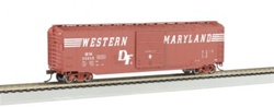 Bachmann 19409 HO Series 50' Sliding-Door Boxcar Western Maryland Speed Lettering
