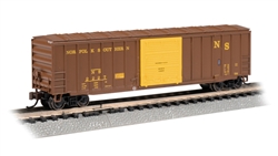 Bachmann 19668 N ACF 50'6" Outside-Braced Sliding-Door Boxcar Silver Series Original Norfolk Southern #2227