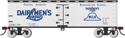 Bachmann 19810 HO 40' Wood Reefer Silver Series Dairymen's League