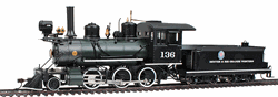 Bachmann 25242 On30 2-6-0 Mogul Standard DC Spectrum Denver & Rio Grande Western #136 Black Tan 160-25242