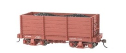 Bachmann 26541 On30 18' Wood High-Side Gondola Spectrum Data Only Oxide Red Pkg 2