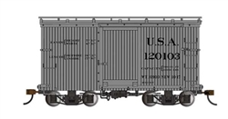 Bachmann 26555 O 18' Wood Boxcar with Murphy Roof 2-Pack Spectrum U.S.A. 120096 120103