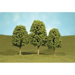 Bachmann 32006 HO Deciduous Trees SceneScapes 3 to 4" Pkg 3