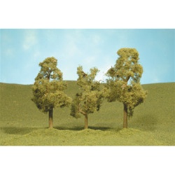 Bachmann 32009 HO Sycamore Trees SceneScapes 3 to 4" Pkg 3