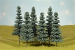 Bachmann 32012 HO Spruce Trees SceneScapes 5 to 6" Pkg 6