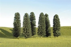 Bachmann 32105 N SceneScapes Layout-Ready Trees Cedar Trees 3-4" Pkg 9