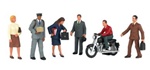 Bachmann 33151 O City People w/Motorcycle SceneScapes Pkg 7