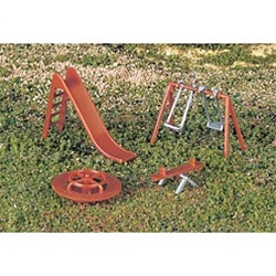 Bachmann 42214 HO Park Accessories Playground Equipment Pkg 4