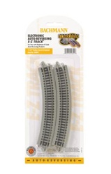 Bachmann 44849 N Auto-Reversing Track w/Nickel Rail & Roadbed E-Z Track 11-1/4" Radius Curve Pkg 6 