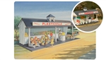 Bachmann 45632 O 75th Anniversary Roadside Stand Plasticville U.S.A. Kit 75th Anniversary Packaging