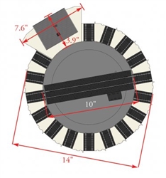 Bachmann 46298 HO DCC-Equipped Turntable E-Z Track