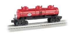 Bachmann 47119 O Williams 3-Dome Tank Cook Paint & Varnish Co