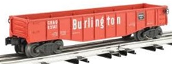 Bachmann 47207 O Williams by Bachmann Gondola with 6 Wooden Barrels Chicago Burlington & Quincy 160-47207