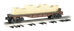 Bachmann 47552 O 40' Flatcar w/Crate Load 3-Rail Williams Pennsylvania #469529
