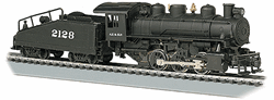 Bachmann 50604 HO USRA 0-6-0 Switcher w/Slope-Back Tender DC Atchison Topeka & Santa Fe #2128 160-50604