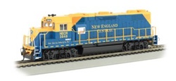 Bachmann 61711 HO EMD GP38-2 Standard DC New England Central #3848 Blue Orange 160-61711