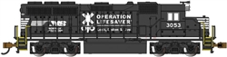 Bachmann 63565 N EMD GP40 Standard DC Norfolk Southern #3053 Operation Lifesaver