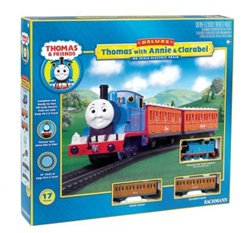 USE BAC00642 Bachmann 642 HO Thomas & Friends Thomas the Tank Engine with Annie & Clarabel Train Set Blue Red Gold