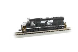 Bachmann 66355 N EMD GP40 Econami Sound and DCC Spectrum Norfolk Southern 3057 Horse Head Logo