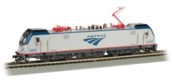 Bachmann 67407 HO Siemens ACS-64 Electric DCC and Sound Amtrak 668 Phase V Silver Travelscape Logo