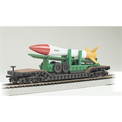 Bachmann 71391 N Series Depressed-Center Flatcar w/ United States Air Force Missile Load Unlettered