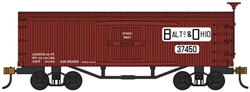 Bachmann 72309 HO 34' Wood Old-Time Boxcar Series Baltimore & Ohio