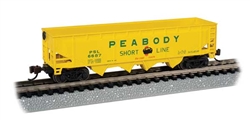 Bachmann 73354 N 40' Quad Hopper Peabody Coal Co. 6687