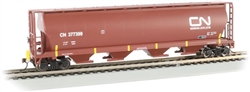Bachmann 73803 HO Canadian Cylindrical 4-Bay Grain Hopper w/ Flashing Rear End Device FRED Canadian National 388399 Conspicuity