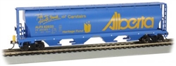 Bachmann 73806 HO Canadian Cylindrical 4-Bay Grain Hopper w/ Flashing Rear End Device FRED Province of Alberta 628311 Carstairs