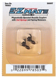 Bachmann 78503 N E-Z Mate Mark II Magnetic Knuckle Couplers Short Shank One Pair